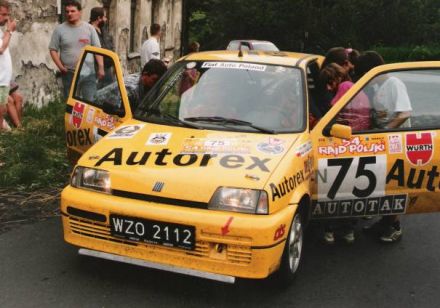 Jacek Sikora i Marek Kaczmarek - Fiat Cinquecento Sporting.
